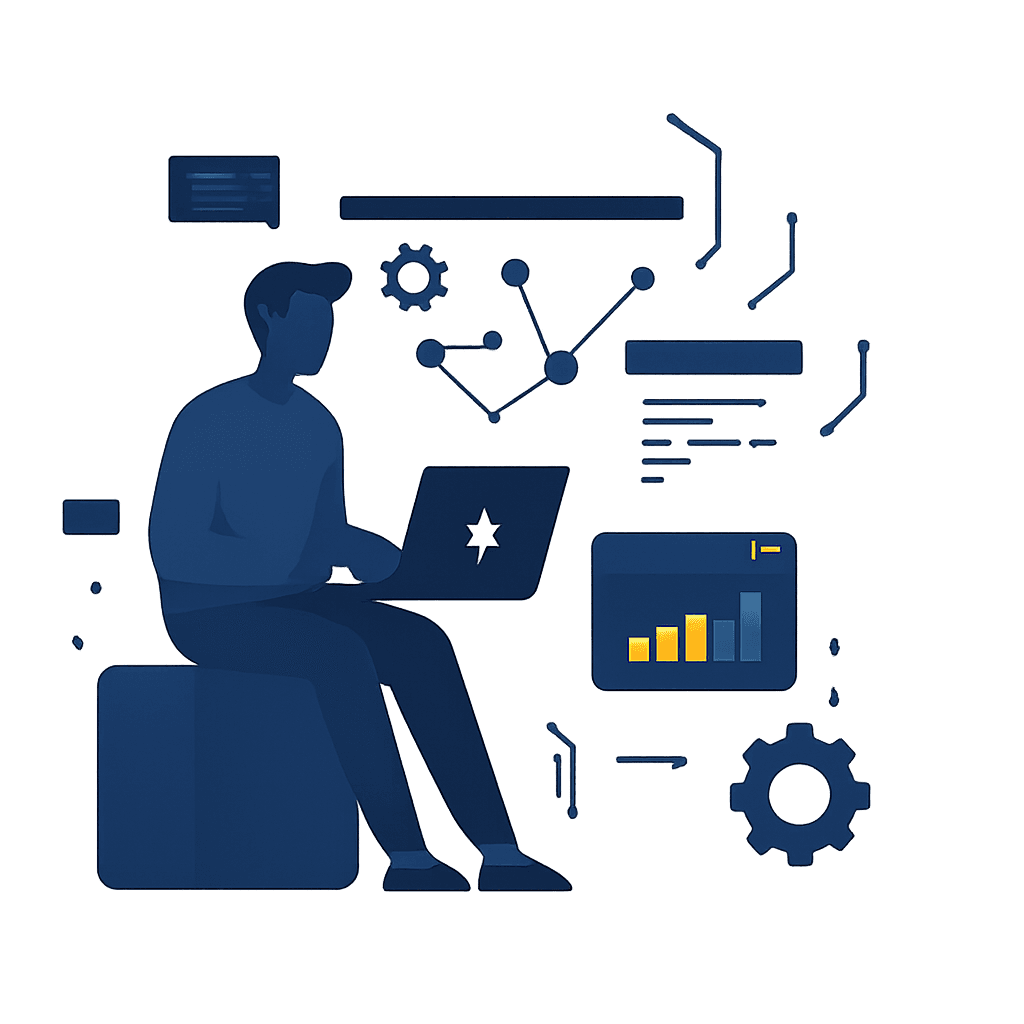 Illustration: modern tech services